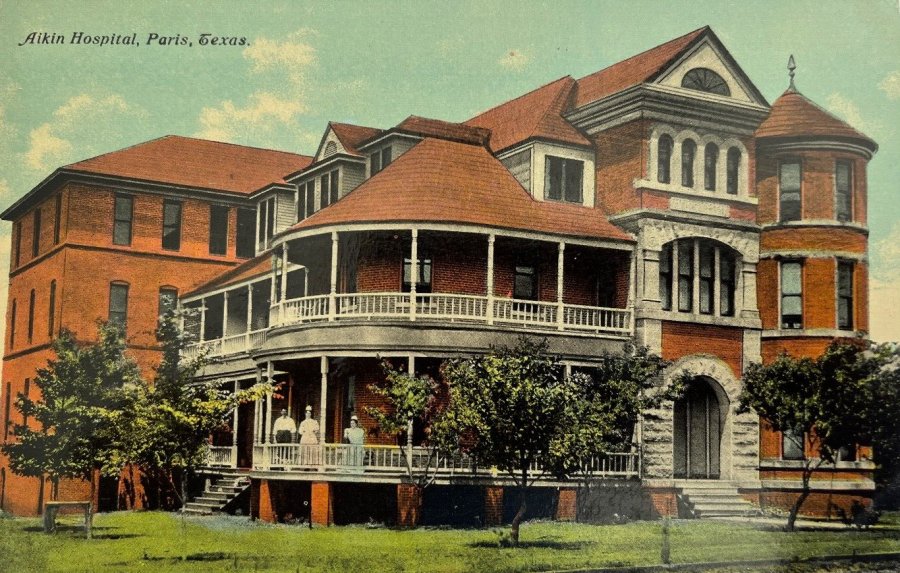 Aiken Hospital, where Louisa Jenkins died in 1914